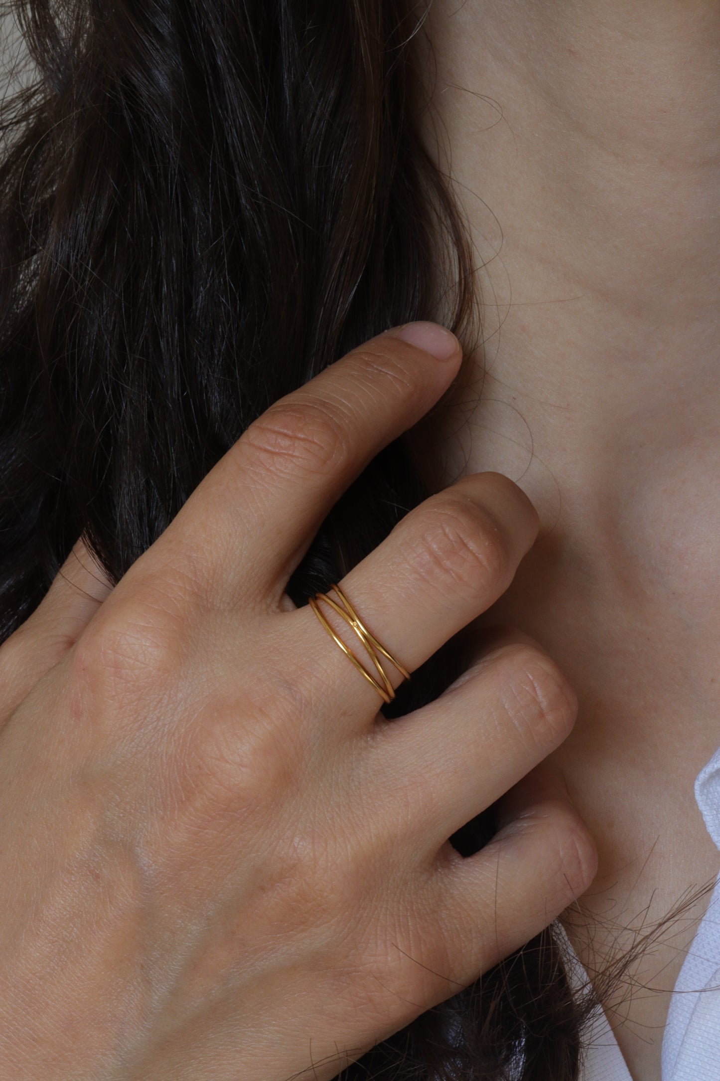 Couronne bague portée