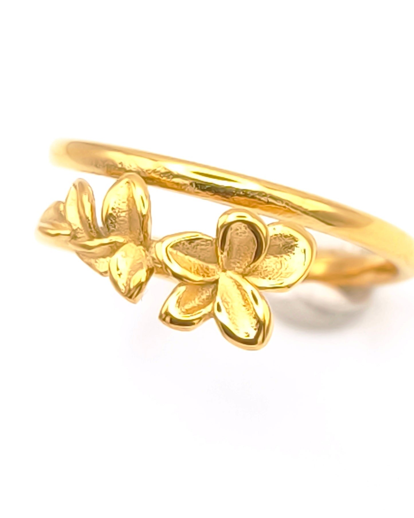 Faith - bague fleur présentation zoom