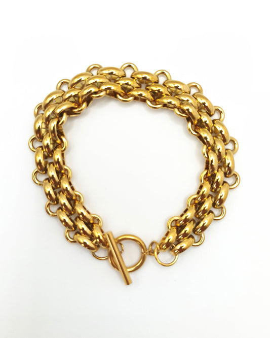 Aube - bracelet maille retro présentation