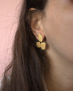 Canvas-boucles d'oreilles longueur ajustable courte