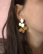 Canvas-boucles d'oreilles longueur ajustable portées medium