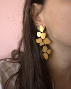 Canvas-boucles d'oreilles longueur ajustable portées logue