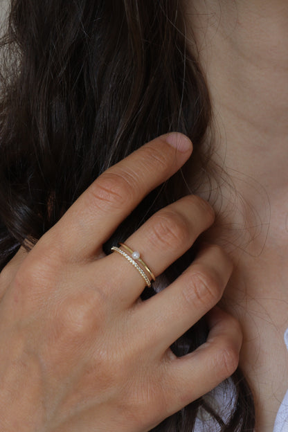 Cassiopée bague portée