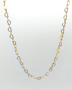 Charisme - collier chaine de cœurs présentation