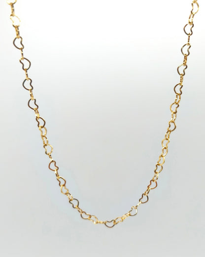Charisme - collier chaine de cœurs présentation