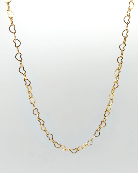 Charisme - collier chaine de cœurs présentation