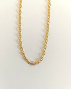 Collier énergie grain de café soleil doré présentation 