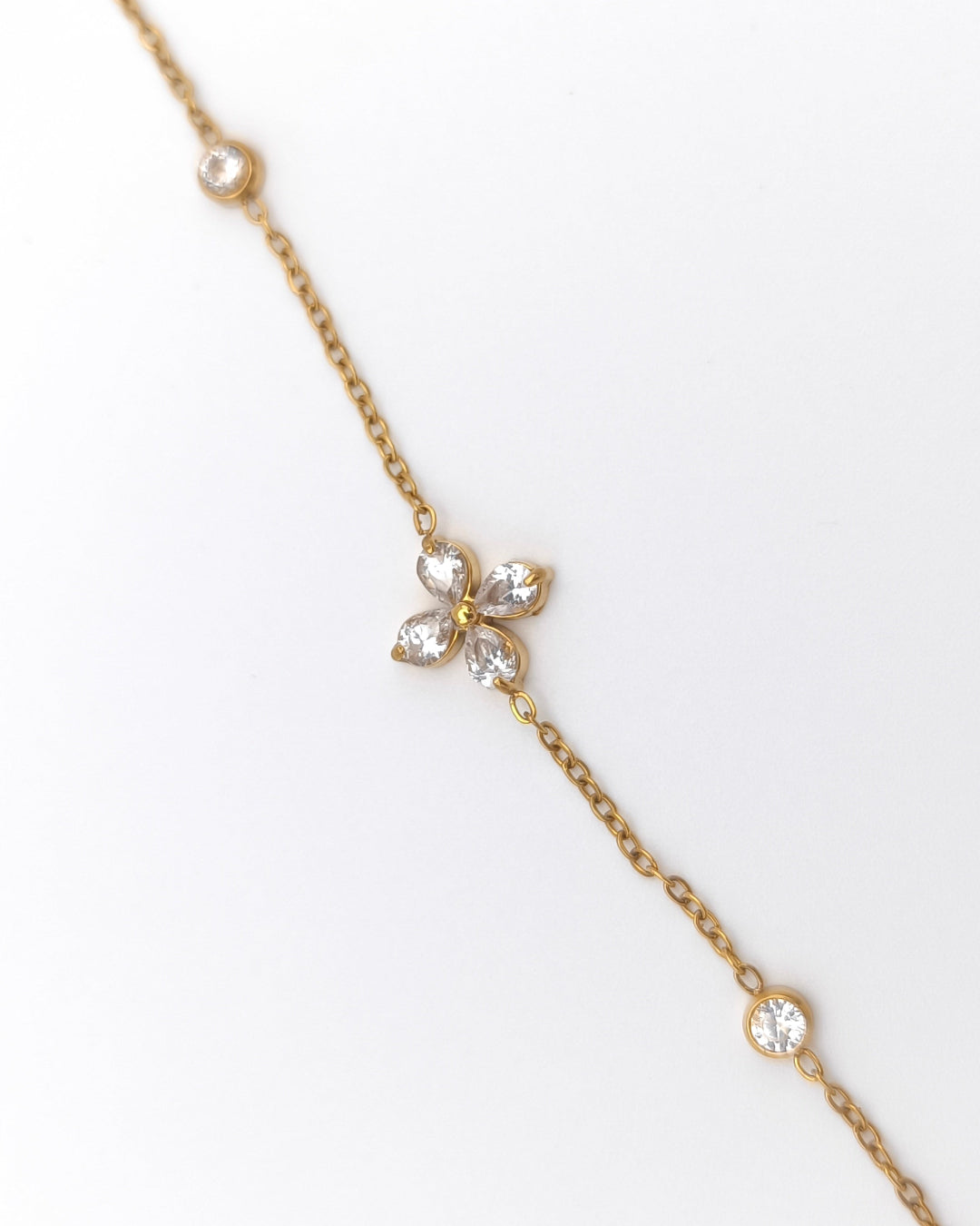 Constellation - bracelet fleur zircon zoom