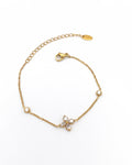 Constellation - bracelet fleur zircon présentation
