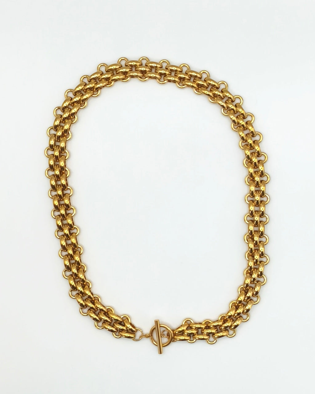 Crépuscule - collier maille retro présentation