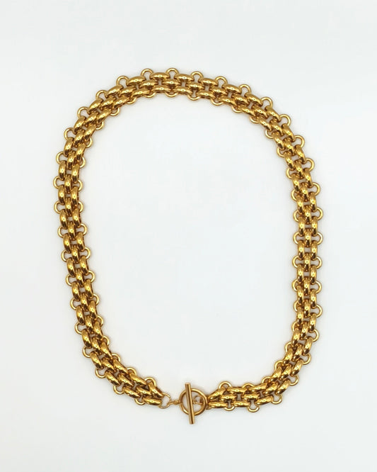 Crépuscule - collier maille retro présentation