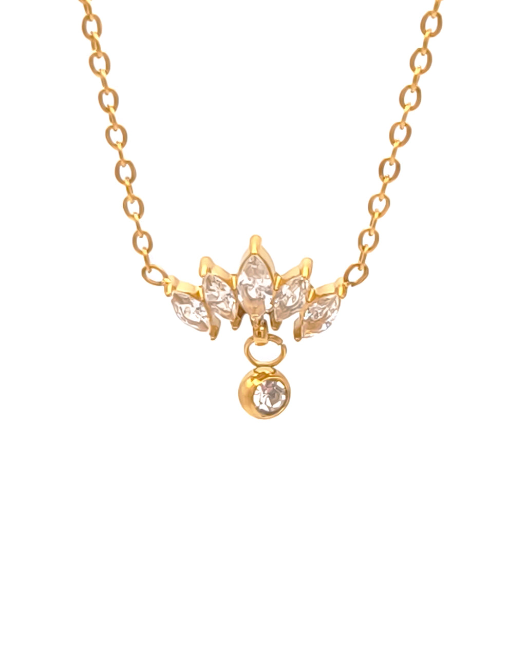 Diadème | collier fleur strass présentation zoom