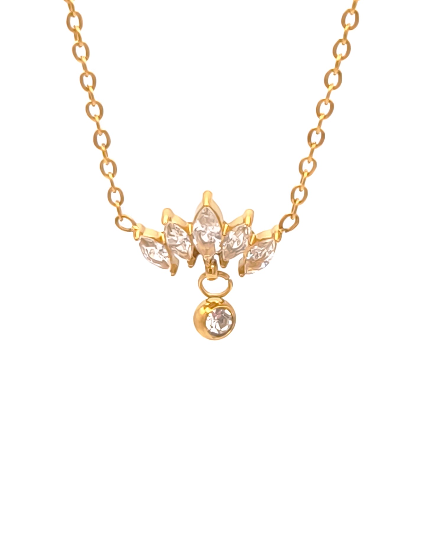 Diadème | collier fleur strass présentation zoom