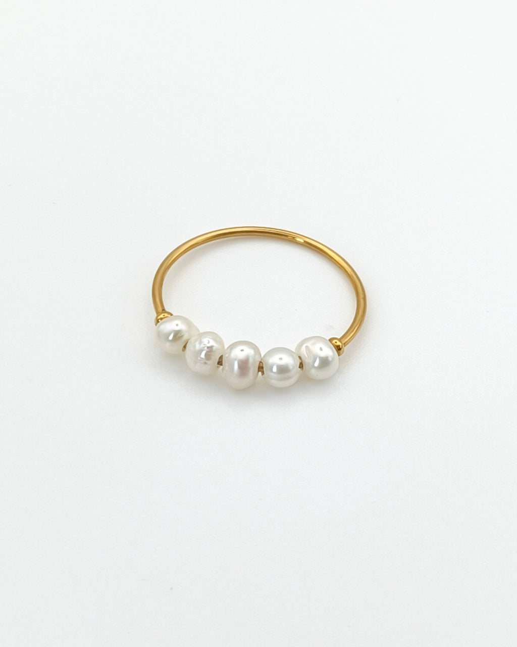 Distinction - bague 5 perles d'eau douce présentation 2