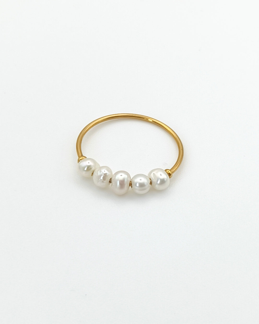 Distinction - bague 5 perles d'eau douce présentation 2