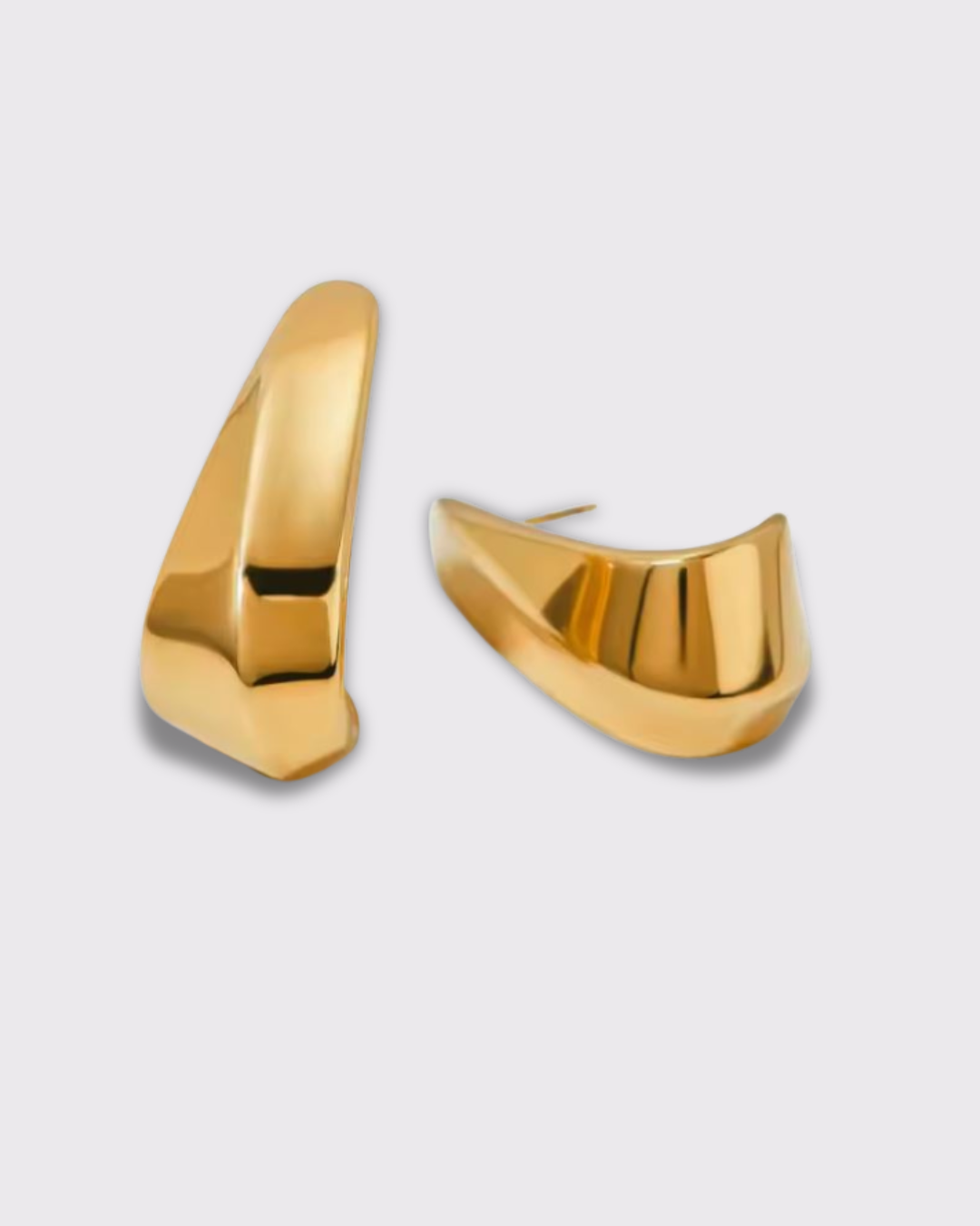 Envoléé boucles d'oreilles présentation doré