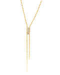 Etincelle - collier à billes et 5 zirconium présentation 