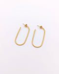 Finesse - boucles d'oreilles oblong ouvertes présentation