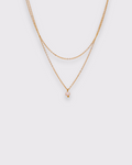 Legend collier double avec perle d'eau douce présentation