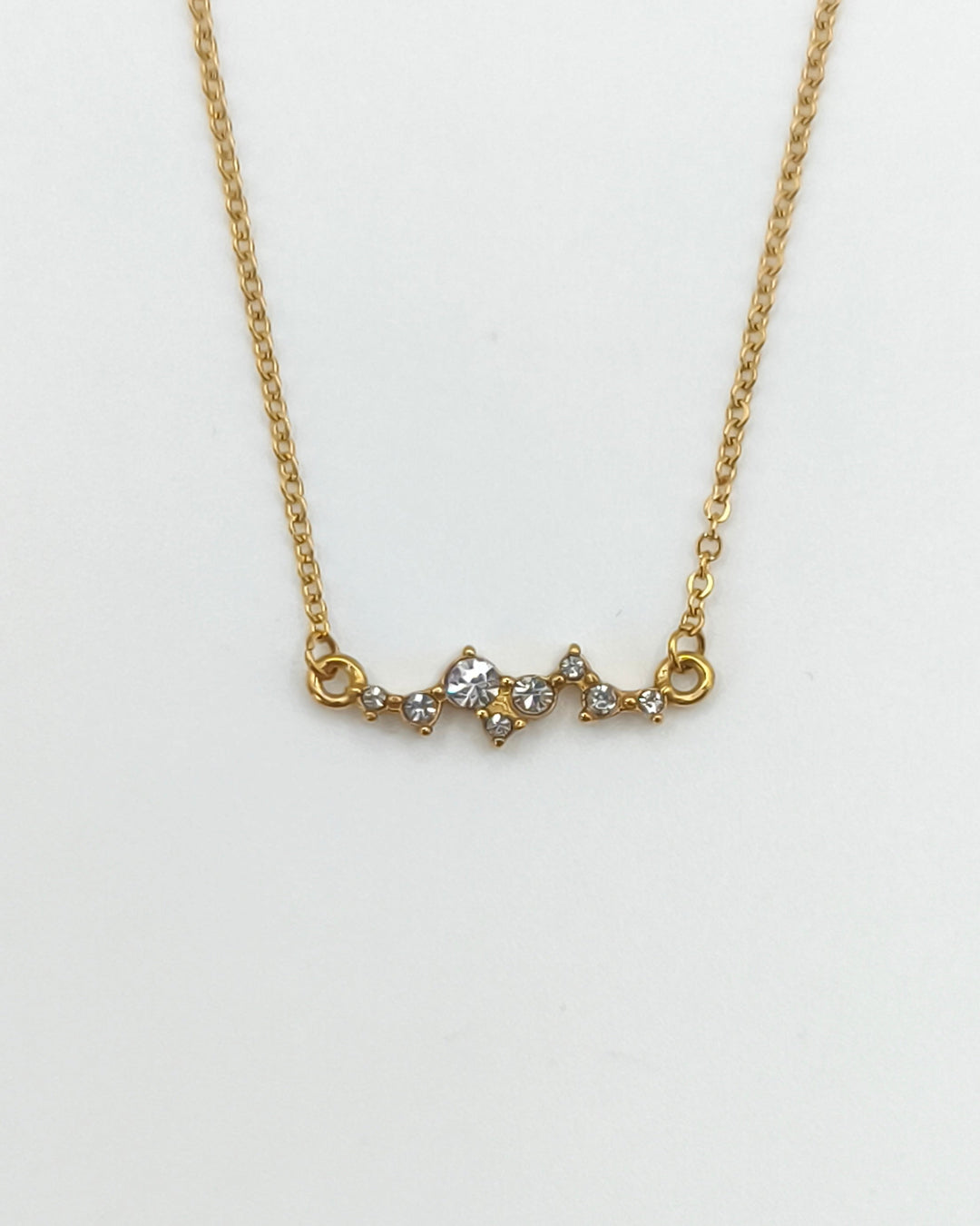 Light - collier nuage zirconium presentation dore 1