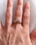 Prestige - bague 5 zircons porté