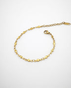 Silence - bracelet pavé doré présentation 