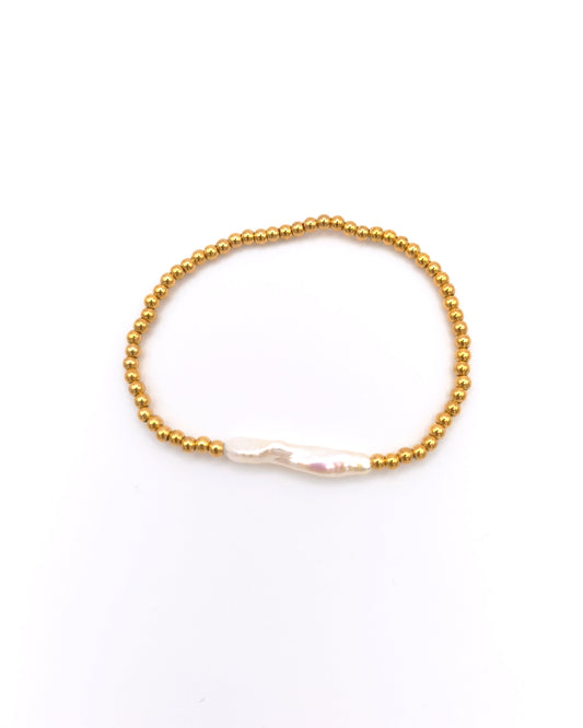 Timeless - bracelet à perles et perle de d'eau douce présentation 