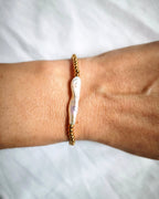 Timeless - bracelet à perles et perle de d'eau douce porté 