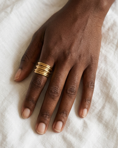 ardeur - bague portée peau foncé