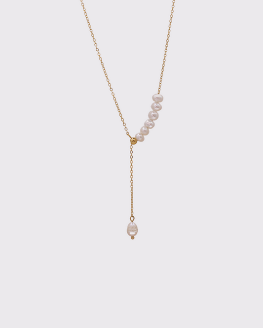 Blisse collier Y avec perles d'eau douce