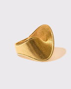 Meteor - bague twist présentation doré