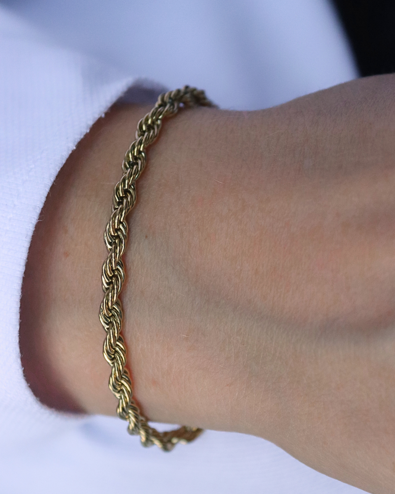photo bracelet corde porté