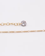 Photo du bracelet figaro et zirconium zoom sur le zirconium