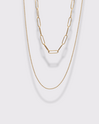 Vérité | Collier double trombone et billes