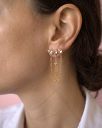 promise - boucles d'oreilles présentation sur peau mate