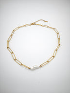 Prestance | collier trombone grosse perle