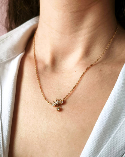 Diadème | collier fleur strass