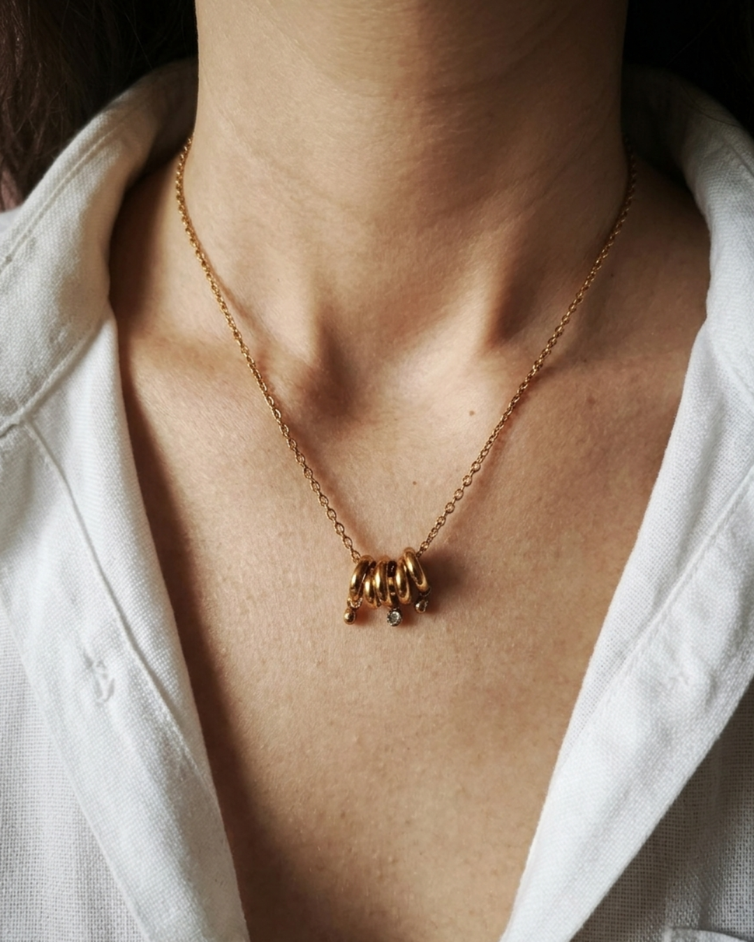 talissement - collier présentation peau mate